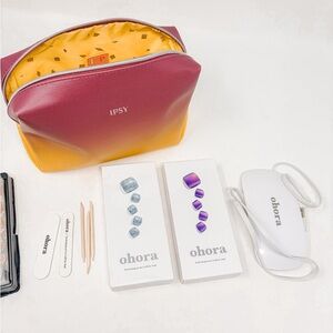 Bundle of 2 Ohora Gel Nail Strips NEW and Curing Light